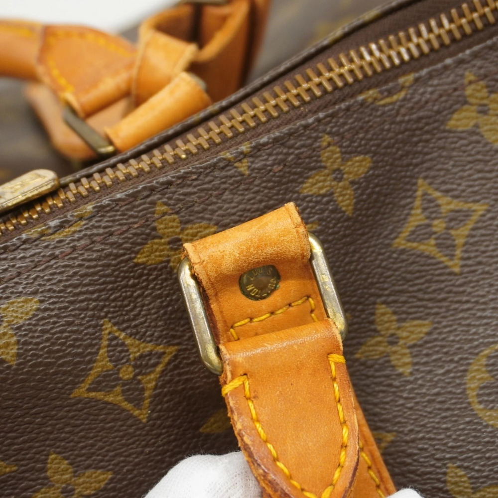LOUIS VUITTON Brown Monogram Keepall 60 Boston Bag - Picture 12 of 13
